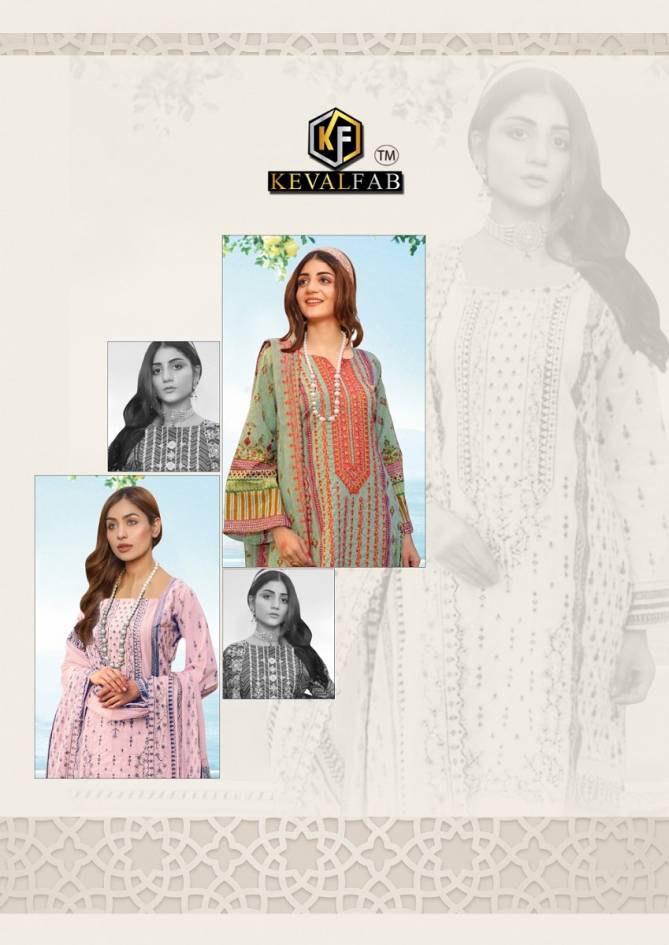 Keval Kainat Vol 8 Printed Karachi Cotton Dress Material Catalog
